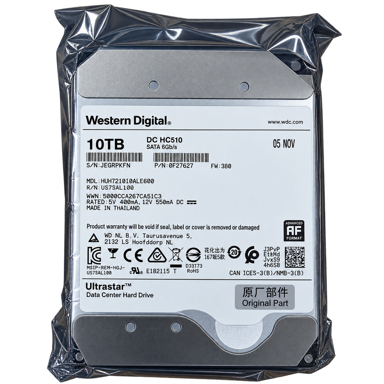 Disque dur Western Digital Ultrastar DC HC510 – 10 To