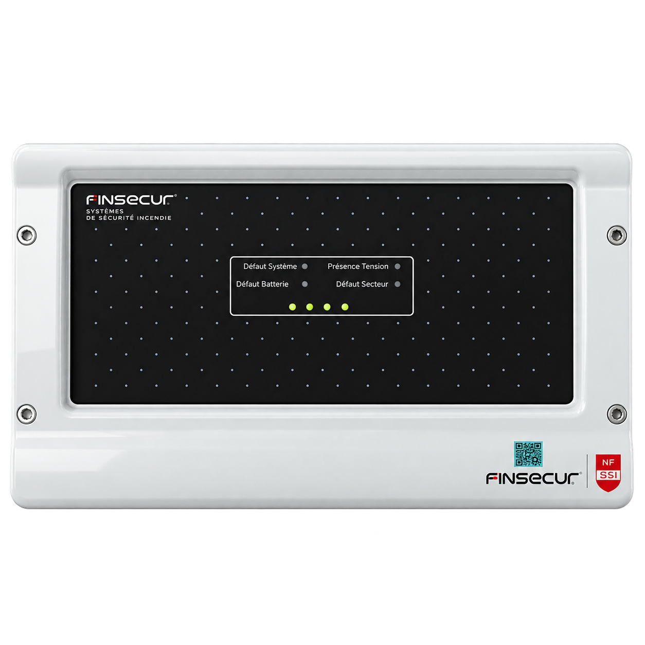 Alimentation électrique de sécurité FINSECUR CORAIL 24-2 CP – 24 V DC 2 A – Coffret plastique – Batteries 2 × 12 V 7,2 Ah