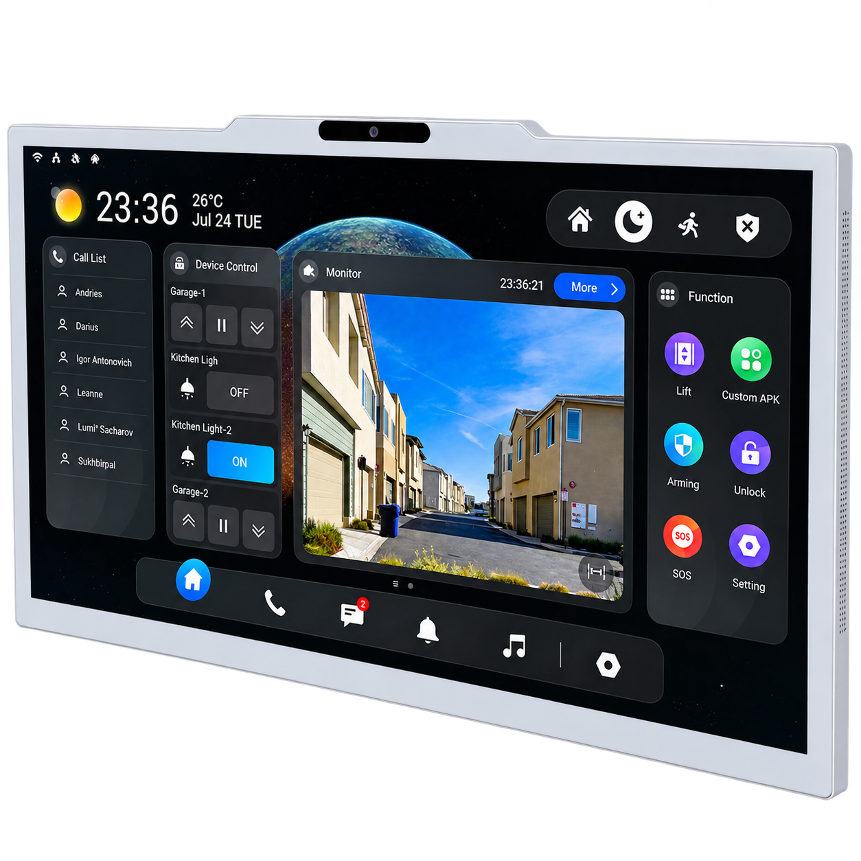 AKUVOX X937 – Moniteur intérieur IP intelligent Android 14 avec écran tactile Full HD 15,6 pouces